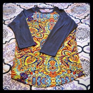 LuLaRoe multi colored shirt size small